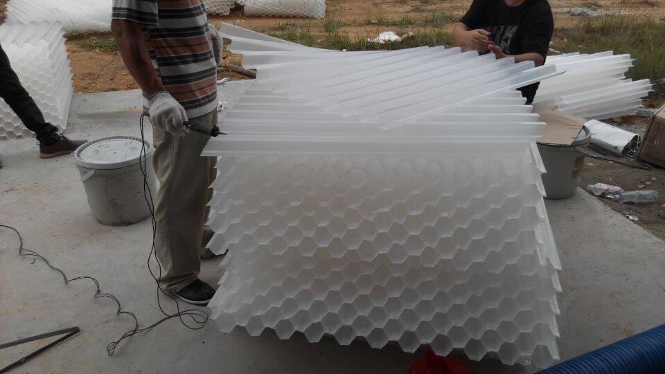 漳州长泰客户蜂窝斜管